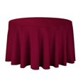 thumbnail image 1 of 18 Color Polyester Round Tablecloth Whiteblackredbluegold Solid Table Cloth For Wedding Birthday Party Table Cover Home Dcor 1pcs, 1 of 5