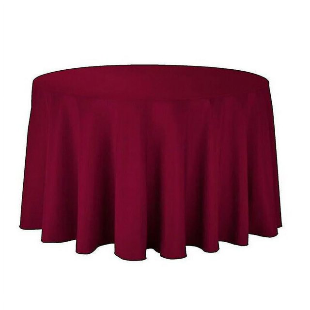 18 Color Polyester Round Tablecloth Whiteblackredbluegold Solid Table Cloth For Wedding Birthday Party Table Cover Home Dcor 1pcs