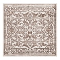 thumbnail image 3 of Unique Loom Hermitage Collection Area Rug - Peacock (6' Square Chocolate Brown/Black), 3 of 7