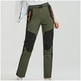 thumbnail image 4 of Yaoyar Women's Color Blocked Trail Pants Solid Color with Athletic Pockets Quick Dry Technical Fabric for Mountain Trekking Cargo Pants,XXXXXL,Army Green, 4 of 7