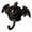 Black, variant on ievspot Halloween Wall Hook Traceless Adhesive Hook Devil Pumpkin Bat Wall Hook Halloween No-drill Adhesive Key Holder for Entryway Kitchen for Rental