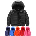 thumbnail image 1 of Xinhuaya Toddler Little Big Child Boy Girl Lightweight Puffer Hooded Jacket Coat Kids Winter Warm Outwear 6-13 Years, 1 of 4