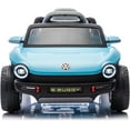 thumbnail image 5 of EastVita Kids Electric Vehicle Licensed Volkswagen | 12V Ride-On Toy with Remote Control | LED Lights, MP3, and Bluetooth Blue, 5 of 6