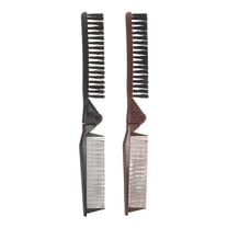 LULULION 2pcs Double Tooth Folding Comb for Hairdressing and Daily Use Assorted Color