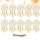 thumbnail image 5 of EeaseMX 20 piezas de red atrapasueños para decoración del hogar, colgante de madera, adornos creativos de pared, atrapasueños (beige, sexto patrón), 5 of 7
