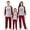 Gray, variant on iHapHap Matching Family Christmas Pajamas Red Plaid Santa Hat Sleepwear Set, 2-3T-Kid