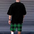 thumbnail image 5 of WILLBEST Conjunto de Camiseta y Pantalones Cortos de Verano para Hombre, Informal, con Estampado de Oso, Diseño A Cuadros, para Gimnasio, Deportes y Vacaciones, 5 of 5