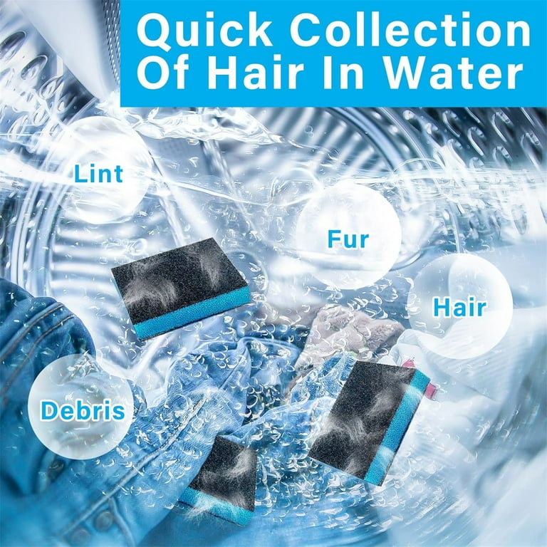 Pet Hair Remover For Laundry - 4PC Reusable Dog & Cat Hair Removal Tools For Washer & Dryer