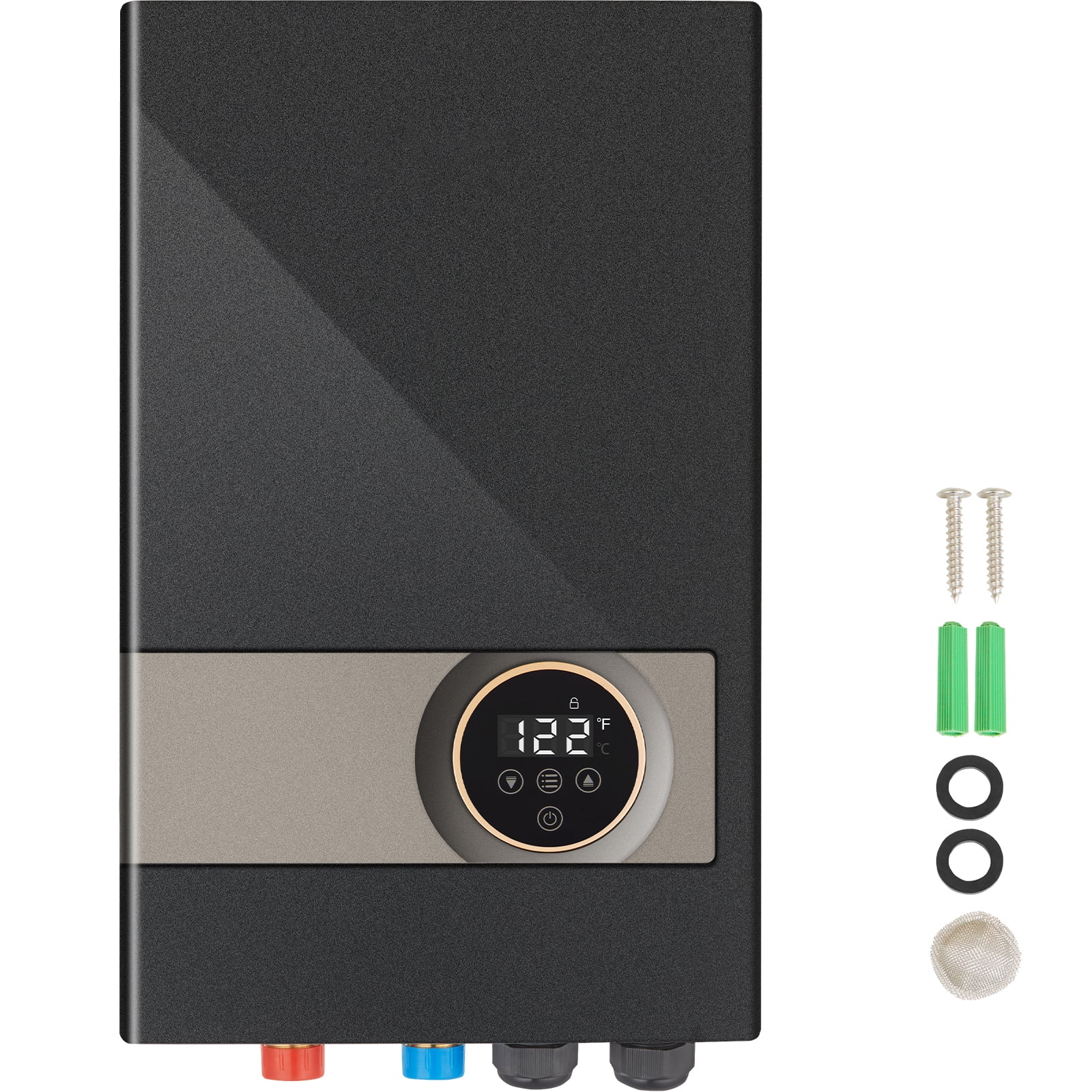 VEVOR 18KW Instant Hot Tankless Water Heater Electric LED Boiler IP25 for Shower