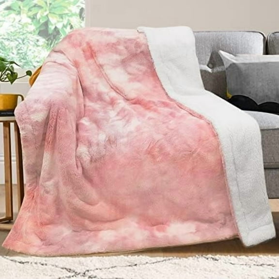 50''x60'' Electric Heated Blanket, Soft Cozy Sherpa Blanket with 12 Heat Settings, Machine Washable, PF01