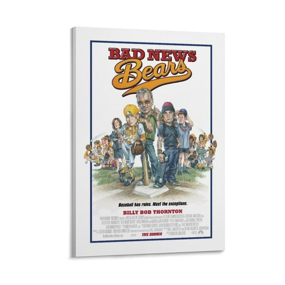 Bad News Bears Movie Posters Canvas Art And Wall Art Picture Print Modern Family Bedroom Decor Posters