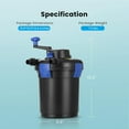 thumbnail image 7 of SPECSTAR Pressurized Biological Pond Filter with 9-watt Light, 2.1 gal, 7 of 7