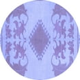 thumbnail image 1 of Ahgly Company Indoor Round Abstract Blue Modern Area Rugs, 8' Round, 1 of 4