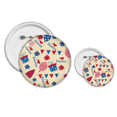 thumbnail image 1 of Usa Candy Gift Festival flor corazon de amor Insignia insignia botón diseño conjunto, 1 of 3