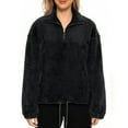 thumbnail image 2 of AUNVITO Women's Fall Fleece Half Zip Pullover Sweatshirt Hooded Long Sleeve Casual and Cozy Style, 2 of 8