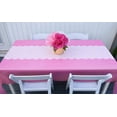 thumbnail image 5 of Light Blue Scallop Disposable Table Runner. 5 Pack 14 x 108 inch. Plastic Table Runner Adds A Pop of Color To Your Party Table, by Swanoo, 5 of 5