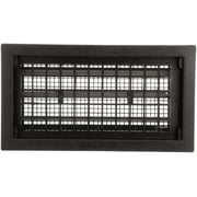 Air Vent 9.5 in. H x 17.1 in. W Black Plastic Automatic Foundation Vent