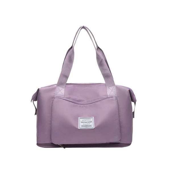 Fiudx Bolsa de Viaje Plegable, Gran Capacidad, Separación de Ropa Seca y Húmeda, Práctica Correa para El Equipaje, Ideal para Gimnasio, Compras y Senderismo, Fácil Almacenamiento, 41 X 30 X 21 Cm.