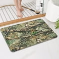 thumbnail image 4 of Forest Camo Branches Leaves Pattern Bathroom Rugs Mat,Non Slip Microfiber Bathroom Rug,Rubber Backing,Soft Bathroom Mats for Bathroom Floor,Tub and Shower,17x27in(43x68cm), 4 of 5