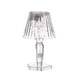 thumbnail image 2 of Lámpara de mesa de cristal con adornos exquisitos, transparente, suave, pequeña, ideal para dormitorio, sala de estar, luz ambiental., 2 of 7