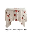 thumbnail image 3 of Christmas Tablecloth Red Embroidery Home Beautification Decoration Tablecloth Background Cloth, 3 of 6