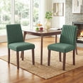 thumbnail image 6 of AFO Parsons Dining Room Chairs Set of 4, Upholstered Fabric Kitchen Chairs with Solid Wood Legs & High-Density Foam Cushion, Modern Dining Side Chairs for Dining Room & Kitchen, Green, 6 of 12