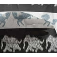 thumbnail image 3 of oneOone Tissu Viscose Chiffon Rayé/éléphant & Imprimé Ikat Cheval BTY 42 Pouces de Large, 3 of 3