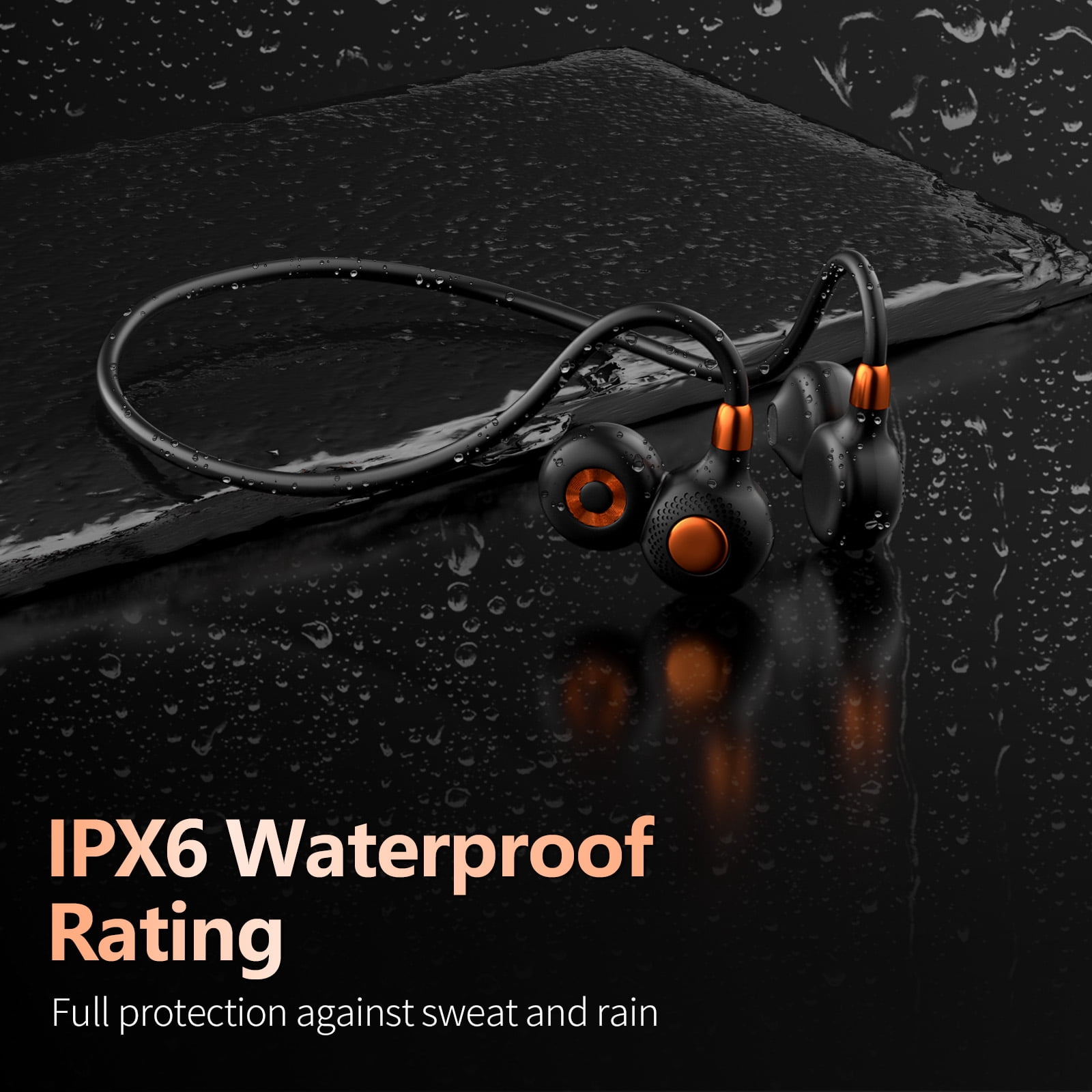 Open Ear Headphones,2026 Stereo Bluetooth 5.4 Headphones Deep Bass Ear Bud,Bluetooth Earbuds with Microphone，IPX7 Waterproof Earphone for Gym/Running/Workout
