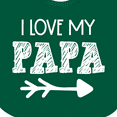 thumbnail image 4 of Inktastic I Love My Papa with Arrow Boys or Girls Baby Bib, 4 of 4