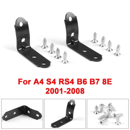 2pcs Car Glove Box Repair Kit for Audi A4 S4 RS4 B6 B7 8E 2001-2008 Black