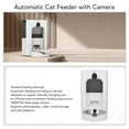 thumbnail image 4 of Mangeoire Automatique pour Chat avec Caméra, Télécommande via Application Intelligente, Caméra Grand Angle 1080P HD, Réglage du Calendrier d'Alimentation, Conteneur Alimentaire Transparent 4L, Mangeoire Automatique pour Chats et Petits Chiens, 4 of 7