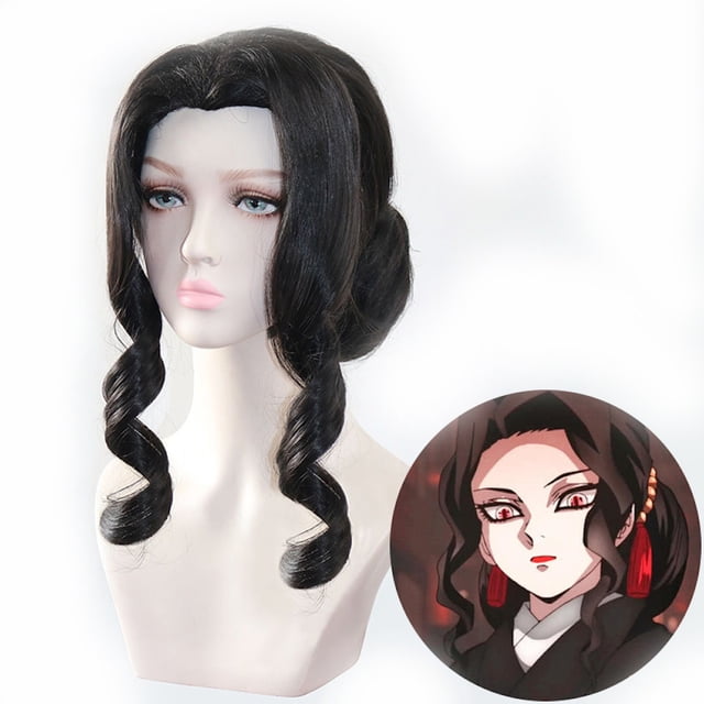 Peluca de pelo sintético para anime, cosplay, Demon Slayers, Kibutsuji Muzan