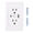 White, variant on Riousery 15A Electrical Wall Outlet with USB and Type C Port, PC Flame Retardant Receptacle for Home and Office, White US Plug (4.65 inches / 11.80 cm)