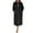 Black, variant on LAJPXKHY Long Robes for Women Plush Warm Soft Lightweight Zip up Bathrobe Winter Loose Comfy Homewear