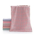 thumbnail image 1 of Qarigey Toalla de té a cuadros, paño de limpieza para lavar, absorción de agua suave, paño de cocina de poliéster, toallas, suministros Protección de la piel Rojo, 1 of 6
