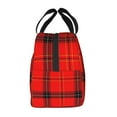 thumbnail image 5 of ZICANCN Insulated Lunch Bag for Women Men,Scottish Plaid Reusable Cute Lunch Bags for Picnic School Work Office, 5 of 8