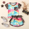 thumbnail image 2 of Gubotare Girls Clothes Sets Baby Girls Casual Clothes Short Sleeve T-Shirt + Bottoms Shorts 2PCS Summer Outfits 4T 5T (Multicolour,4-5 Years), 2 of 9