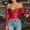 Red, variant on Kiplyki Clothes Clearance Women Plus Size Boned Corsets Shapewear Long Sleeve Outfit Solid Underwear Shapewear
