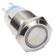 thumbnail image 1 of Interruptor de botón pulsador momentáneo Gloria 12V IP65 250V 5A color azul orificio de montaje 19 mm, 1 of 7