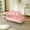 Pink + Velvet + Memory Foam + 2 Seat, variant on 54-Inch Modern Two-Seater Velvet Sofa with 360° Rotating Side Table Bench and Ottoman Black Upholstered Plush Cushion Space-Saving Furniture for Living Room Bedroom Apartment