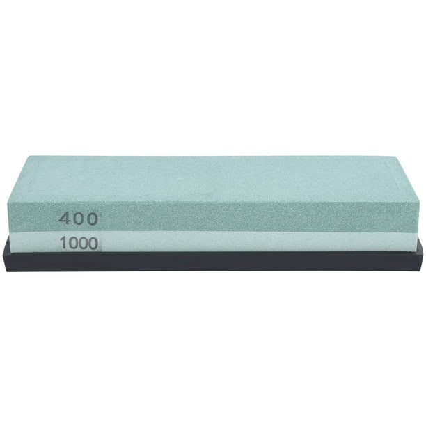 Piedra de afilar de cuchillos de grano 400 1000 de doble cara para cocina y hogar.