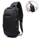 thumbnail image 1 of 1 Uds. Mochila antirrobo para hombre, bolso de hombro informal, resistente al agua, color negro, 1 of 8