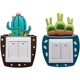 thumbnail image 4 of Etiqueta engomada del interruptor de luz decoración del interruptor de luz del diseño del cactus para Li, 4 of 5