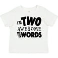 thumbnail image 3 of Inktastic I'm Two Awesome for Words 2nd Birthday Boys or Girls Toddler T-Shirt, 3 of 5