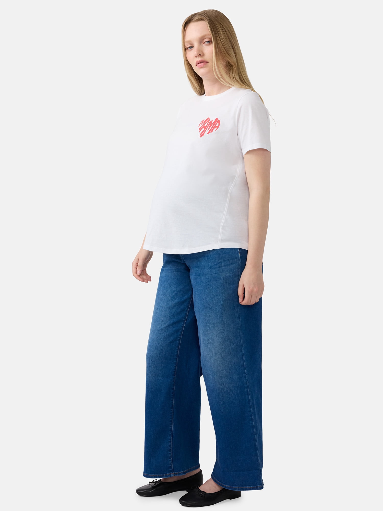 Ingrid & Isabel For Every Belly Women's Maternity Graphic Cotton T-Shirt, Sizes S-XXL