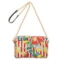 thumbnail image 2 of FORMRS Women Crossbody Purse with Chain Strap Vegan Leather Shoulder Handbag, White Striped Lemon, 2 of 7
