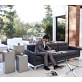 thumbnail image 6 of Miami Pedestal Set Brushed Metal, 6 of 6