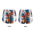 thumbnail image 3 of Rateoe 3D Butterfly Printed 2 in 1 Women's Workout Shorts for Athletic Gym Running Shorts with Phone Pockets-XX-Large, 3 of 7