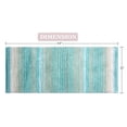 thumbnail image 2 of Home Weavers 100% Cotton Gradation Collection Bathroom Decore | Washable Rug | Bathroom Mat | Kitchen rug | Bathroom Rug Set | Bath Mat Set | Bath Floor Mat Non Slip, 21"x54", Turquoise, 2 of 3