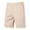 Beige, variant on WIZUTIZ Men's Summer Cotton Casual Shorts Knee Length Business Golf Streetwear Classic Pants for Outdoor, Casual
